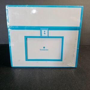 New Sealed Semikolon CD and Photo Storage Box Organizer Blue with Dividers